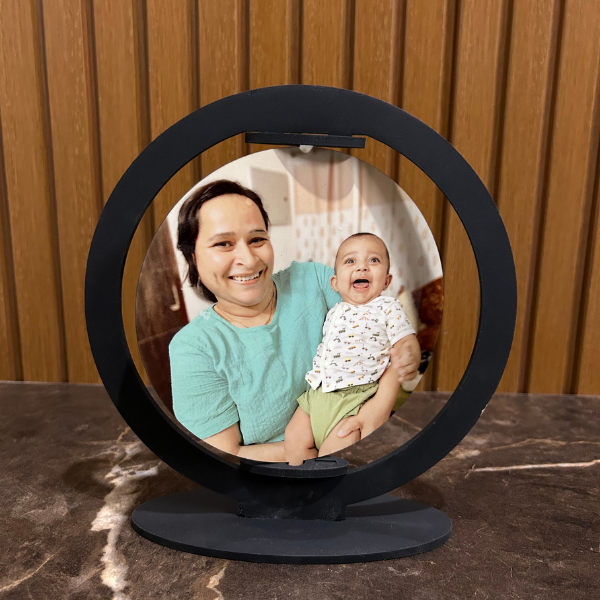 2 in 1 Rotating Photo Frame