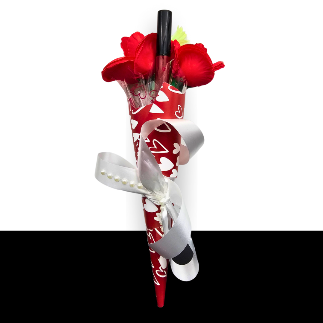Cute Makeup Bouquet With Artificial Flowers