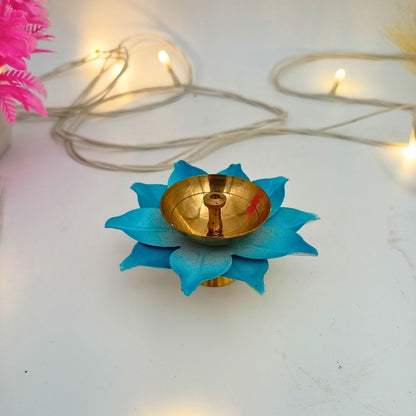 Brass Lotus Diya Set of 6
