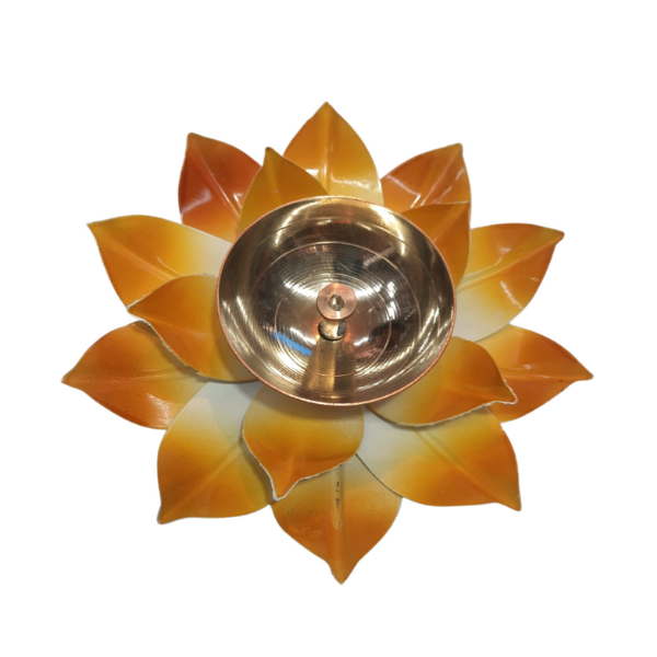 Brass Lotus Diya Set of 2