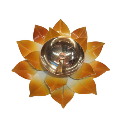 Brass Lotus Diya Set of 2