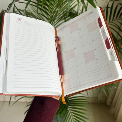 Carry Bag Style 2026 Diary Set With Pen