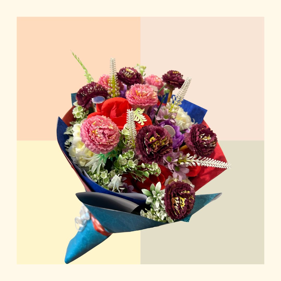 Colorful Flowers Makeup Bouquet