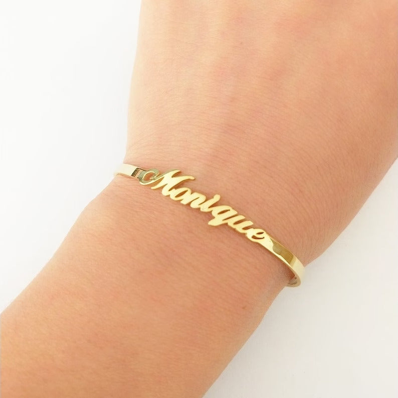 Custom Name Engraved Bracelet