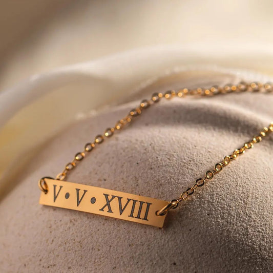 Custom Engraved Bar Bracelet