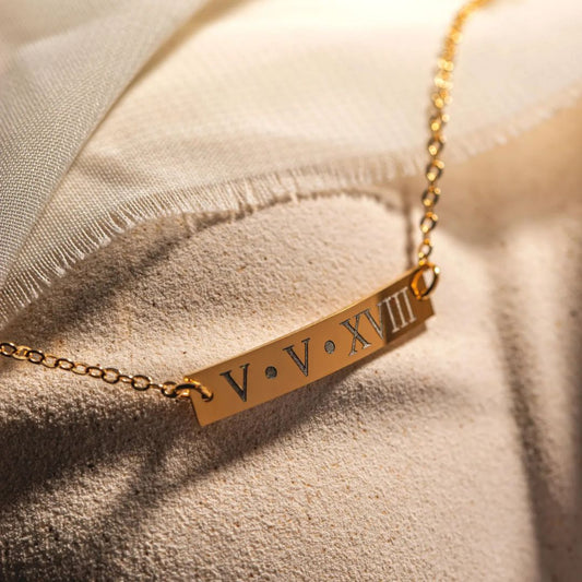 Custom Engraved Bar Bracelet