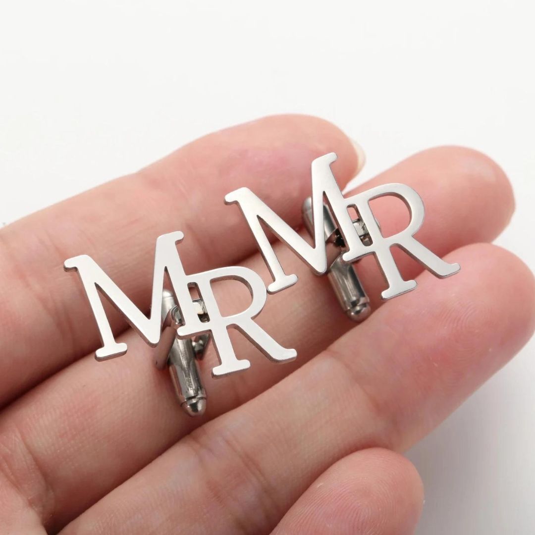 Custom Initial Cufflink Pin For Men