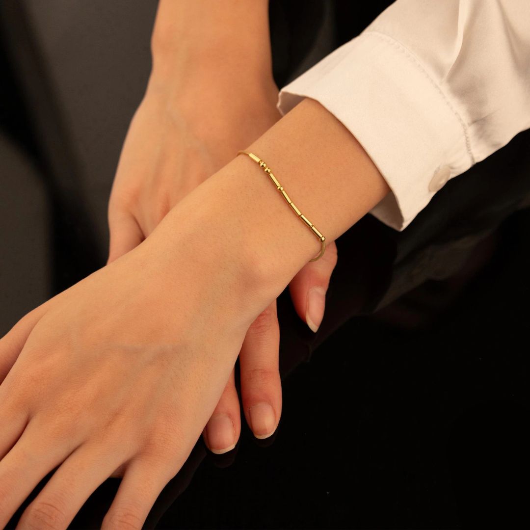 Customized Morse Code Bracelet