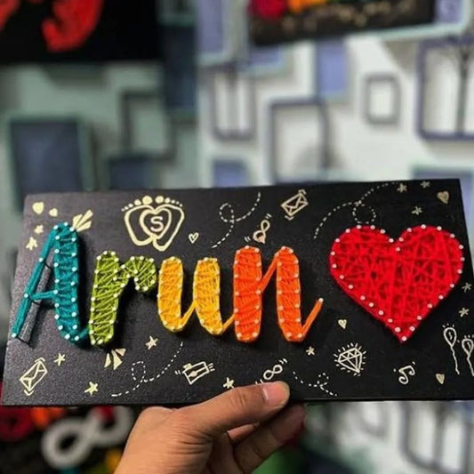 Custom Name String Art Board