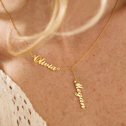 Custom Names Drop Necklace