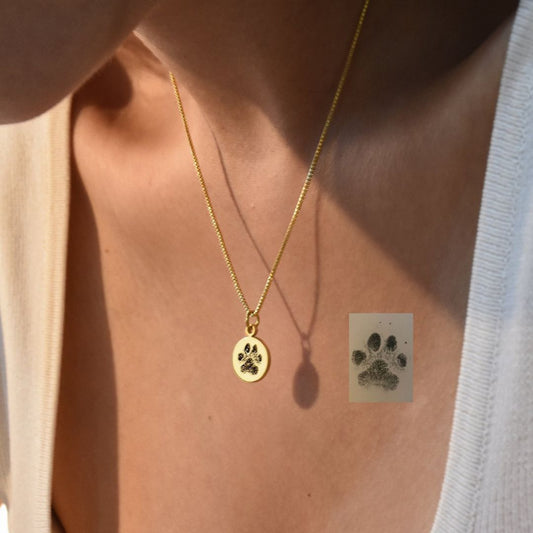 Custom Paw Print Necklace