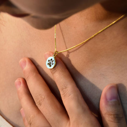 Custom Paw Print Necklace