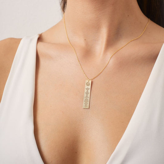 Custom Spotify Music Code Necklace