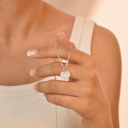 Customized First Letter Couple Name Necklace