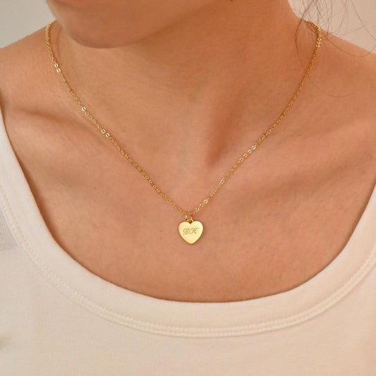 Customized First Letter Couple Name Necklace