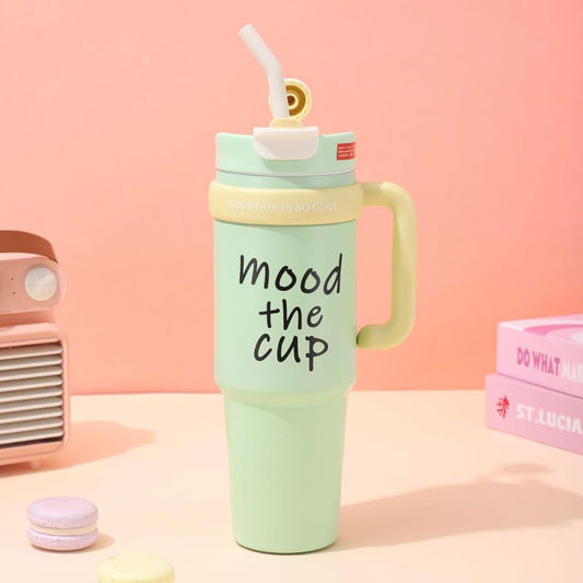 Customise Insulated Tumbler with handle and straw