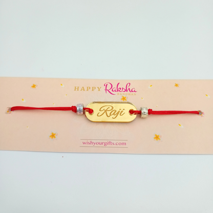 Customized Acrylic Rectangle Rakhi