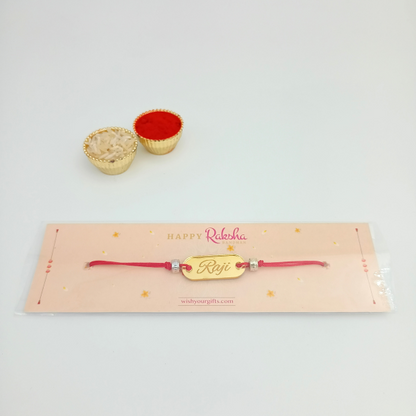 Customized Acrylic Rectangle Rakhi