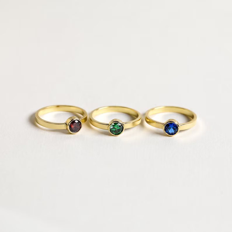 Customized Birthstone Ring For Women