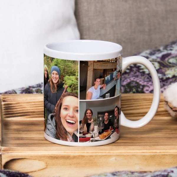 Three Photo Collage Mug