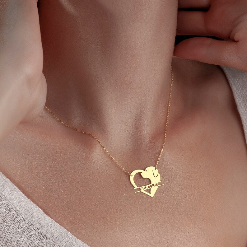 Customized Dog Name Necklace