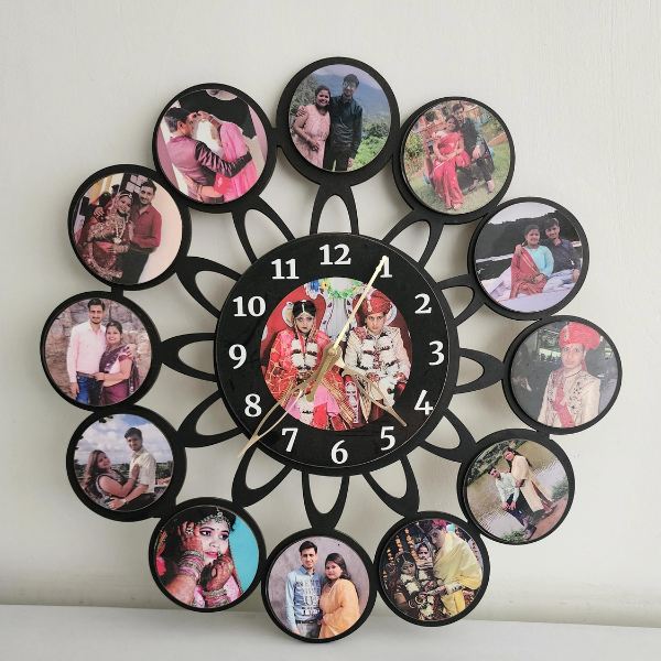 Customized Wall Clock With 13 photos