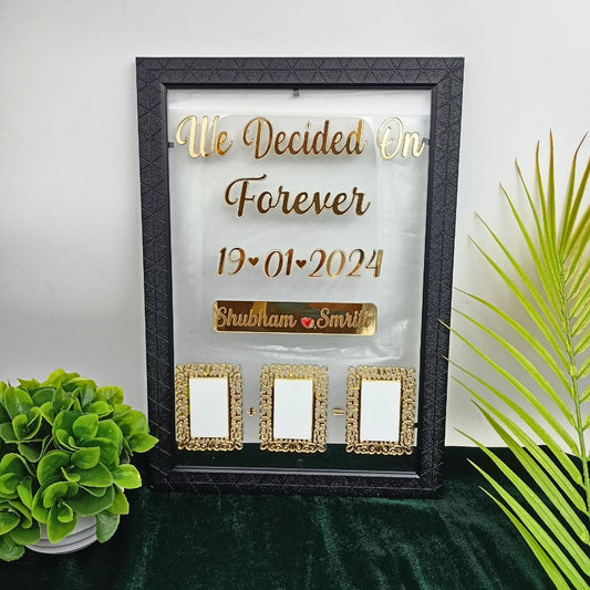 Customized Acrylic Thumb Print Couple Frame