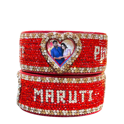 Customized Couple Photo & Name Bangle