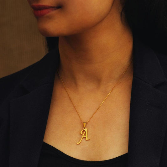 Customized Initial Letter Necklace