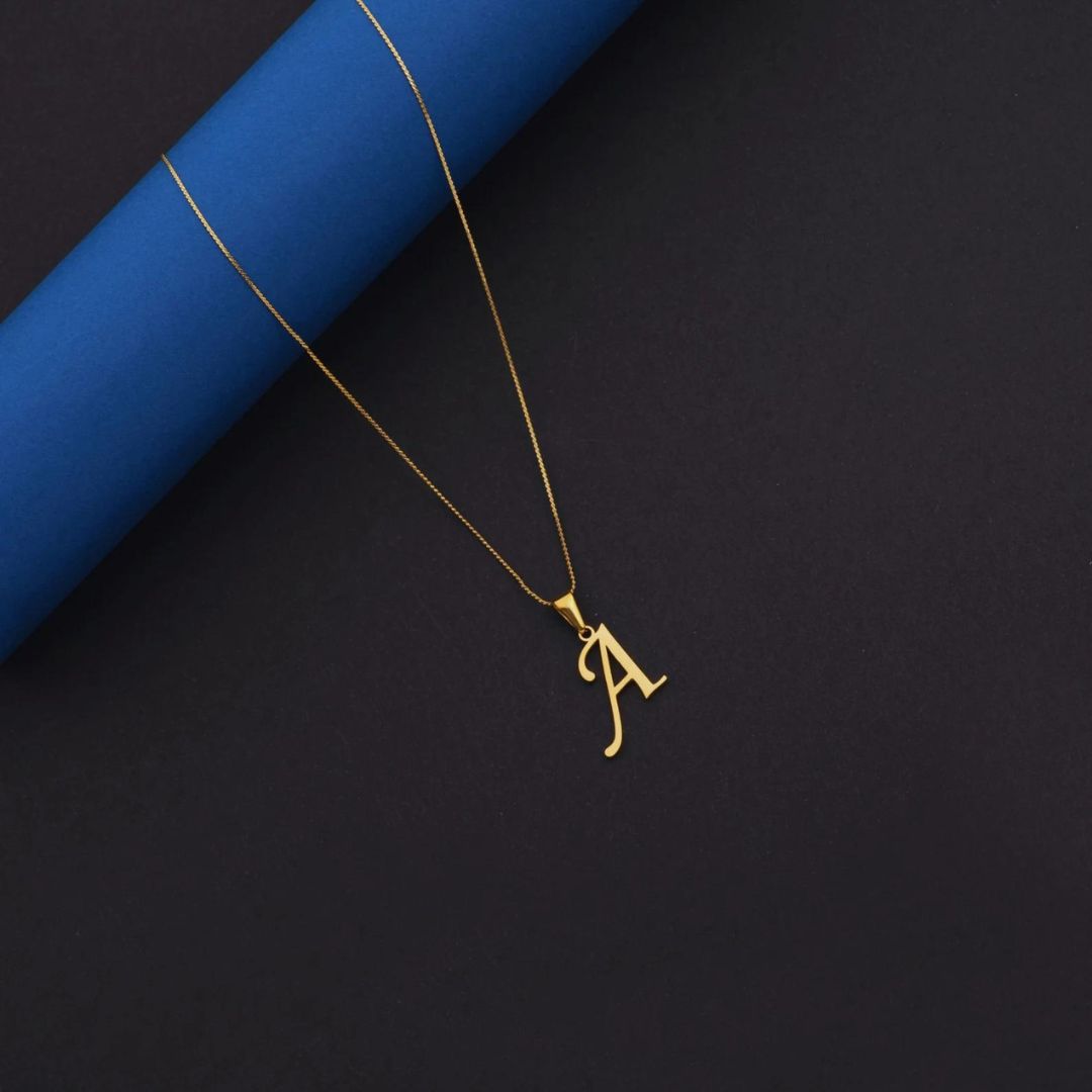 Customized Initial Letter Necklace