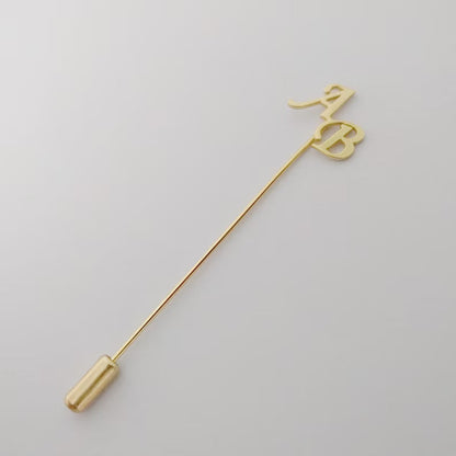 Customized Initials Lapel Pin