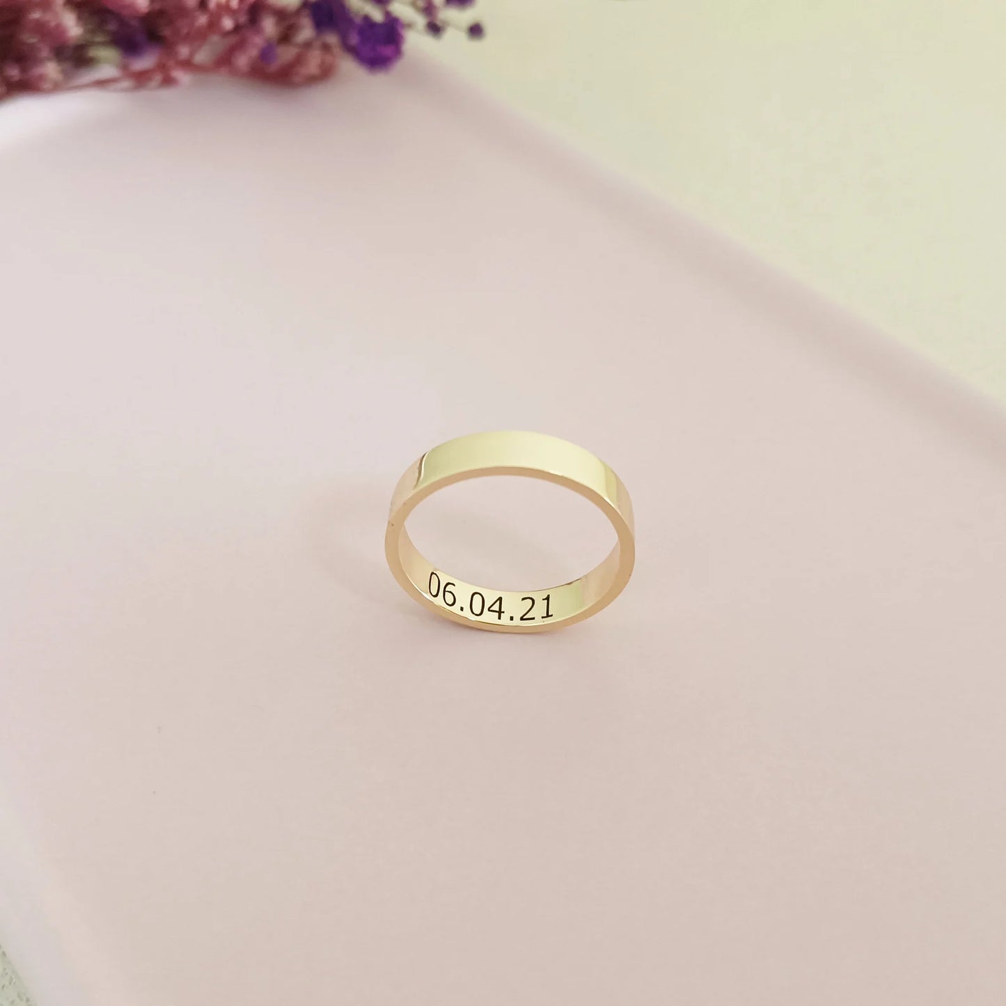 Customized Inside Text Ring