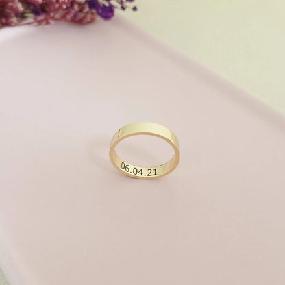 Customized Inside Text Ring