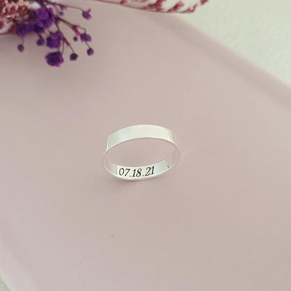 Customized Inside Text Ring