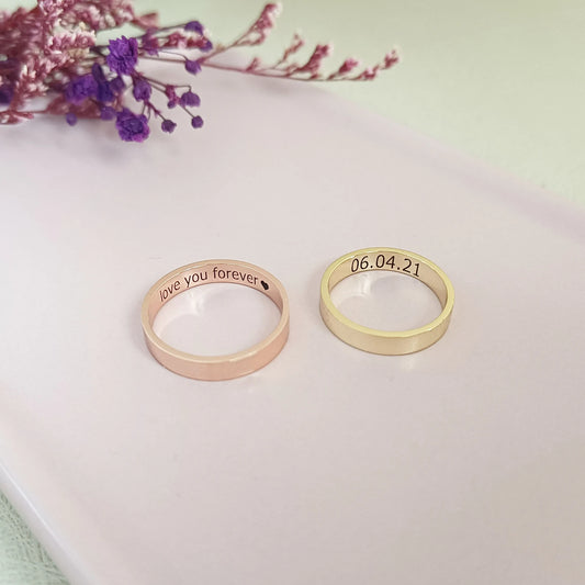 Customized Inside Text Ring