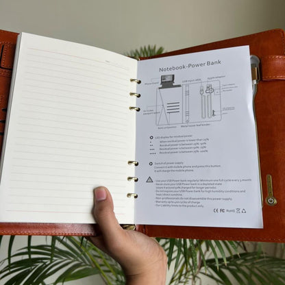 Customized Premium Diary Set With Wireless Charging and Pendrive