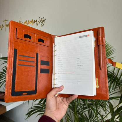 Customized Premium Diary Set With Wireless Charging and Pendrive