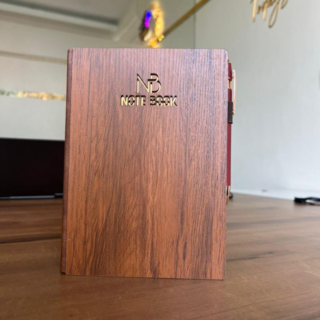 Customized Wooden Notebook Diary