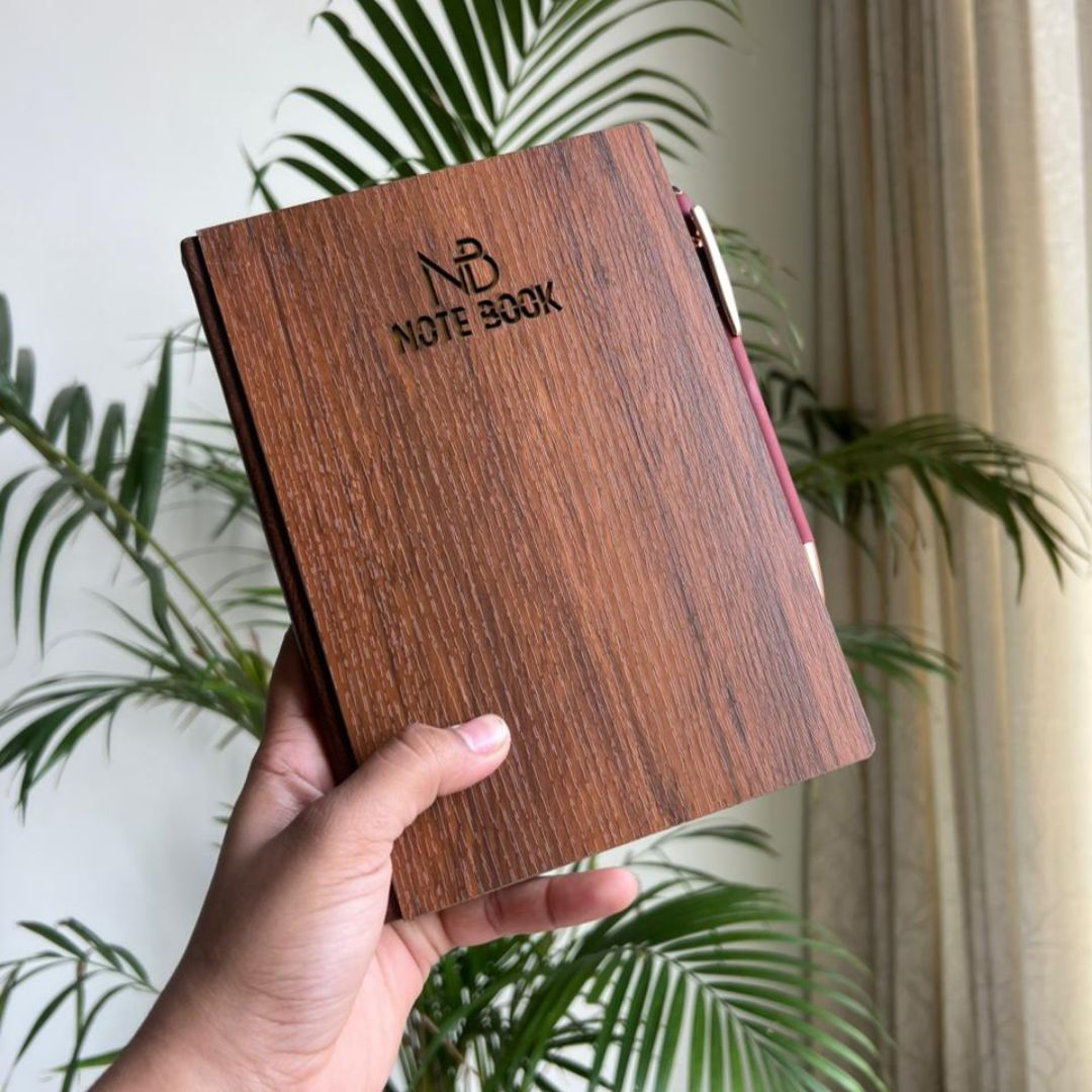 Customized Wooden Notebook Diary
