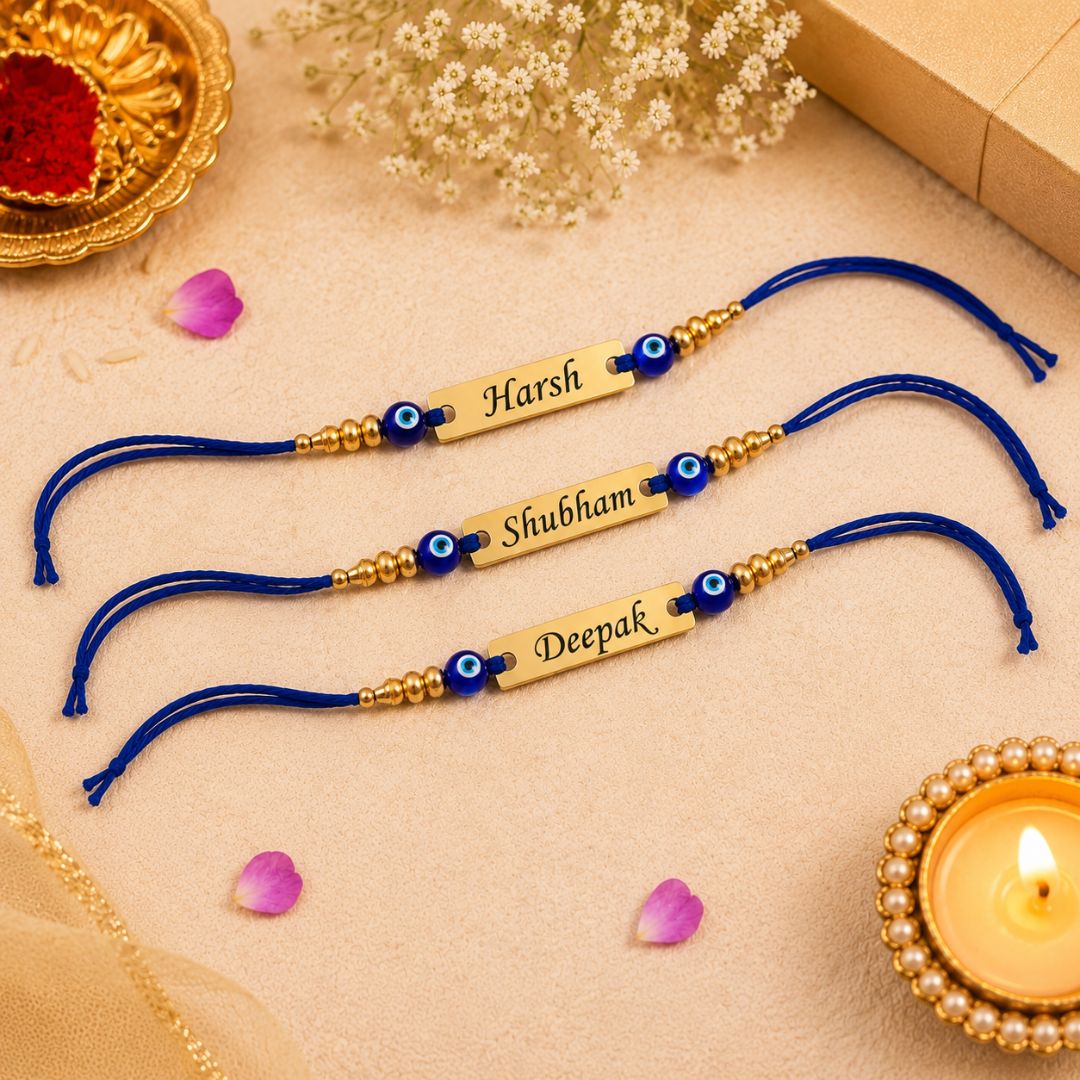 Customized Evil Eye Rakhi (Pack of 3)