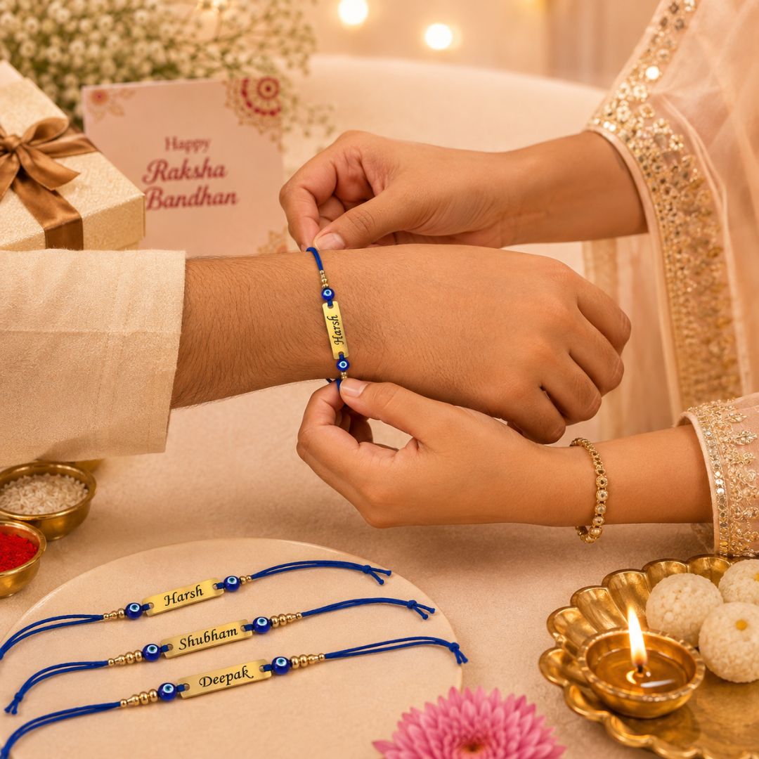 Customized Evil Eye Rakhi (Pack of 3)