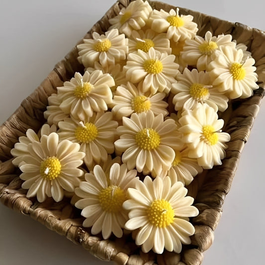 Daisy Flower Candle - Set of 6
