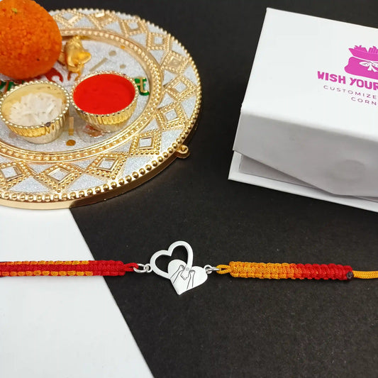 Designer Heart Rakhi For Brother