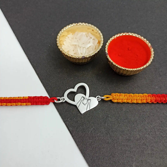 Designer Heart Rakhi For Brother