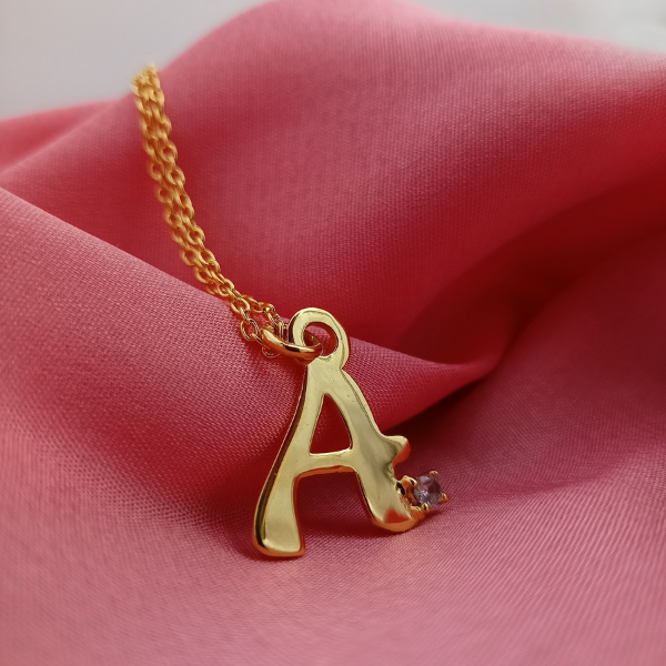 Diamond Initial Necklace
