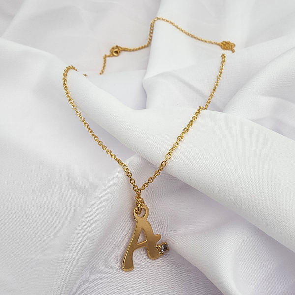 Diamond Initial Necklace