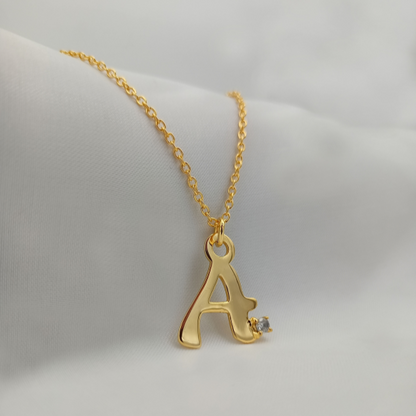 Diamond Initial Necklace