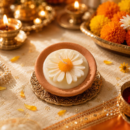Diya Flower Candle