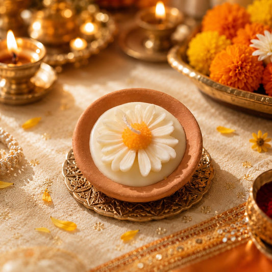 Diya Flower Candle