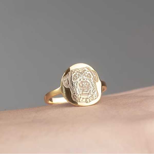 Engraved Pet Photo Ring